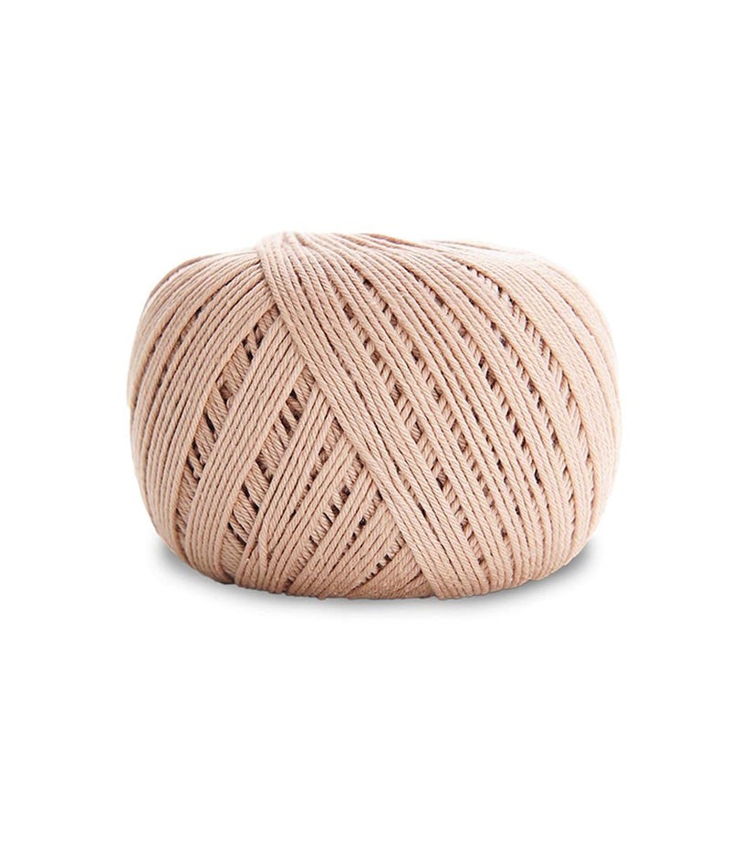 CÃRCULO Circulo Amigurumi Cotton Yarn - 100% Mercerized Brazilian Virgin Cotton for Crocheting and Knitting - Soft, Sport Weight, Brown Art - 4.4 oz, 278 yds - Color 7650 Almond - Image 2
